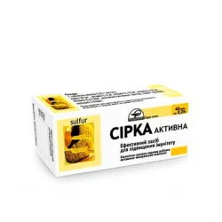 Сера активная в таб. 0.25г №80 фото